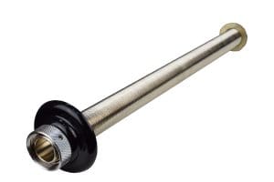 1343C Plated Shank with Black Plastic Flange - 1/4" Bore - 16" Long