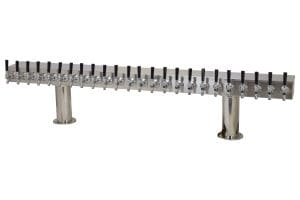 759R-24-4SS Twenty Four Faucet Pass Through Tower with 4" Bases - All S/S Faucets and Shanks