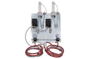 700-2TC Two Product Panel Kit with FloJet Beer Pumps, TecFlo FOBS and Cornelius Regulators - with Hose Kits