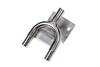 Stainless Wye Bracket with 3-3/8 Inch (in) Hose Barbs