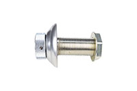 3 Inch (in) Length Complete Shank with Stainless Steel (SS) Flange