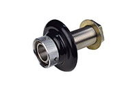 3 Inch (in) Length 304 Stainless Steel Shank with Black Plastic Flange