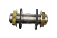 <!--3 Inch (in) Size Plated Stainless Steel Cooler Coupler with Washer and Locknut-->