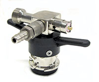 <!--Low Boy Profile "D" System Coupler with Plastic Handle-->