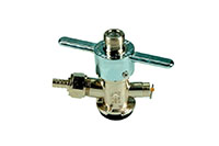 <!--Wing Handle Coupler for “S” Systems Plated Brass Body with Metal Handle-->