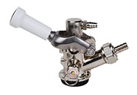 Sankey Lever Handle Low Profile D Coupler with 3/16 Inch (in) Barb - 2