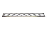 5 Inch (in) Width Deluxe Surface Mount Tray with 24 Inch (in) Length Stainless Steel Grid