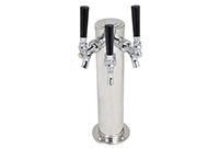 Three Faucet Single Column Tower