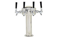 4 Faucet Chrome Plated Air Cooled Mini Mushroom Tower - 2