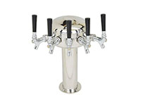 <!--5 Faucet Chrome Plated Air Cooled Mini Mushroom Tower--> <!--5 Faucet Chrome Plated Air Cooled Mini Mushroom Tower-->