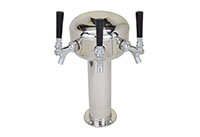 3 Faucet Chrome Plated Glycol Ready Mini Mushroom Tower