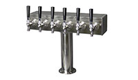 600 Series 6 Faucet Glycol Ready T-Tower with 3 Inch (in) Round Base