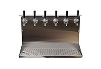 Air Cooled 6 Faucet Underbar Draft Station - 2