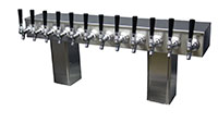 700 Series 12 Faucet Glycol Ready Pass-Thru National Sanitation Foundation (NSF) Listed Tower with Stainless Steel Faucets, Shanks (0759NG-12SS)