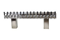 700 Series 16 Faucet Glycol Ready Glycol Ready Pass-Thru National Sanitation Foundation (NSF) Listed Tower with Stainless Steel Faucets, Shanks (0759NG-16SS)