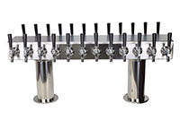 24 Faucet Double Sided Stainless Steel Pass-Thru Tower