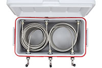 100 Feet (ft) Length and 48 Quarts (qt) Capacity Three Faucet Coil Box