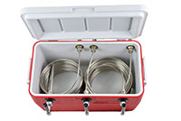 <!--50 Feet (ft) Length and 48 Quarts (qt) Capacity Three Faucet Coil Box with Stainless Steel Contact-->