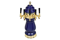 5 Faucet Standard Ceramic Tower with Physical Vapor Deposition (PVD) Gold Hardware - 3