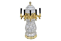 5 Faucet Physical Vapor Deposition (PVD) Brass Ceramic Wine Tower - 2