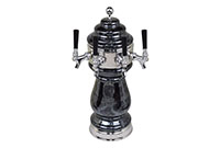 4 Faucet Ceramic Wine Tower with Chrome Hardware