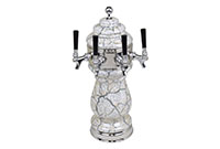 4 Faucet Ceramic Wine Tower with Chrome Hardware - 2