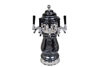 5 Faucet Ceramic Wine Tower with Chrome Hardware