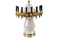 8 Faucet Beige Marble Mushroom Ceramic Tower - 2