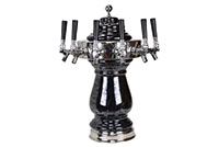 6 Faucet Black Marble Mushroom Ceramic Tower (0884C-6)
