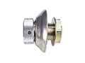 1-3/4 Inch (in) Length and 3/16 Inch (in) Bore Plated Brass Complete Shank with Stainless Steel Flange