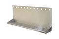 <!--6 Inch (in) Width and 36 Inch (in) Length Wall Mount Tray with 12 Faucet Holes-->