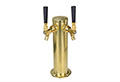 2 Faucet Physical Vapor Deposition (PVD) Tower with Stainless Steel Faucets and Shanks