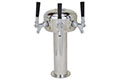 3 Faucet Chrome Plated Air Cooled Mini Mushroom Tower - 2
