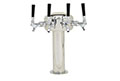 4 Faucet Chrome Plated Glycol Ready Mini Mushroom Tower - 2