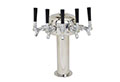 5 Faucet Chrome Plated Glycol Ready Mini Mushroom Tower - 2