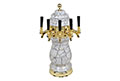 5 Faucet Standard Ceramic Tower with Physical Vapor Deposition (PVD) Gold Hardware - 4
