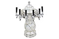 6 Faucet Black Marble Mushroom Ceramic Tower (0884C-6) - 4