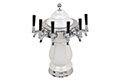 6 Faucet Black Marble Mushroom Ceramic Tower (0884C-6) - 3