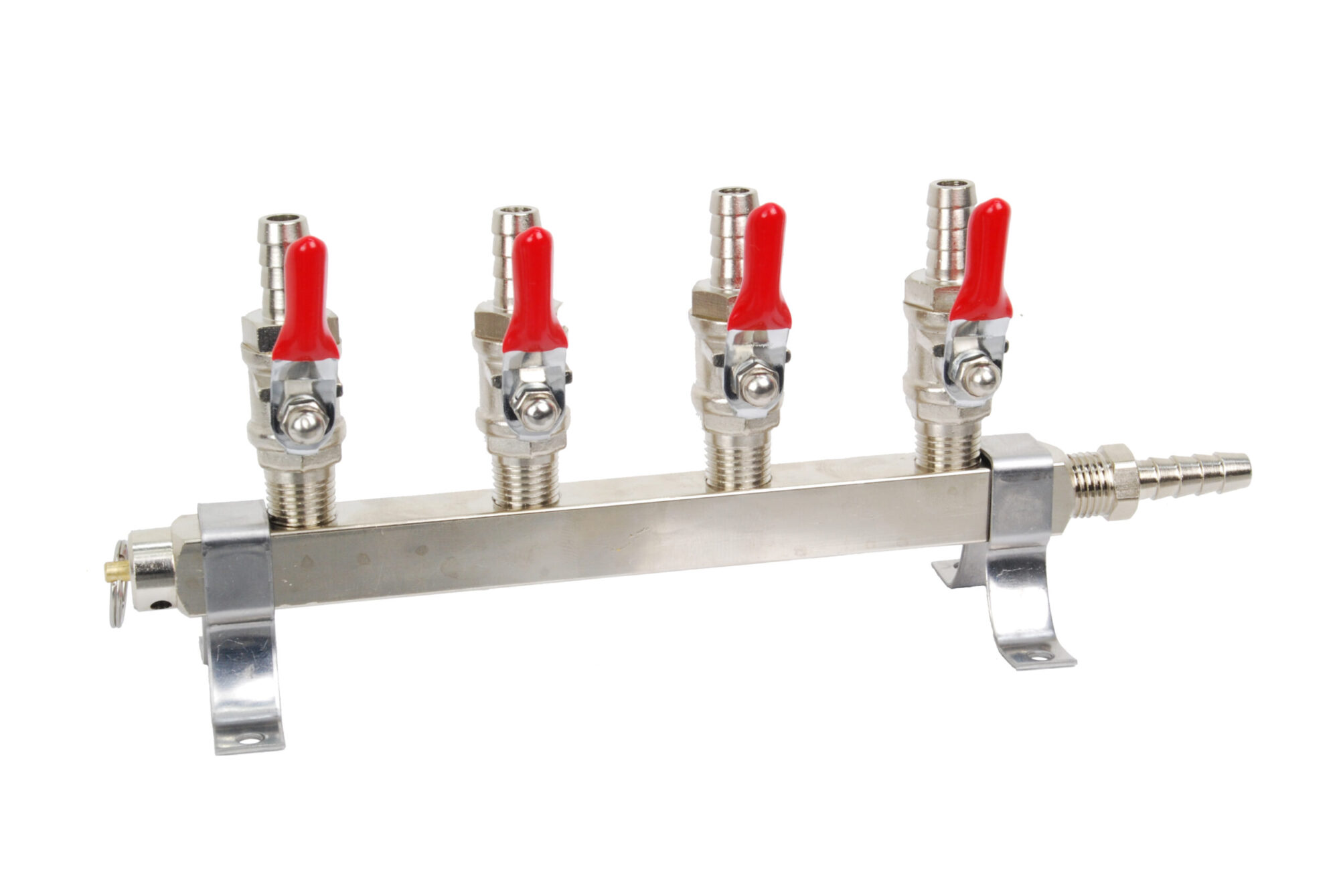 124CS Four Product Air Manifold - Barb/Safety