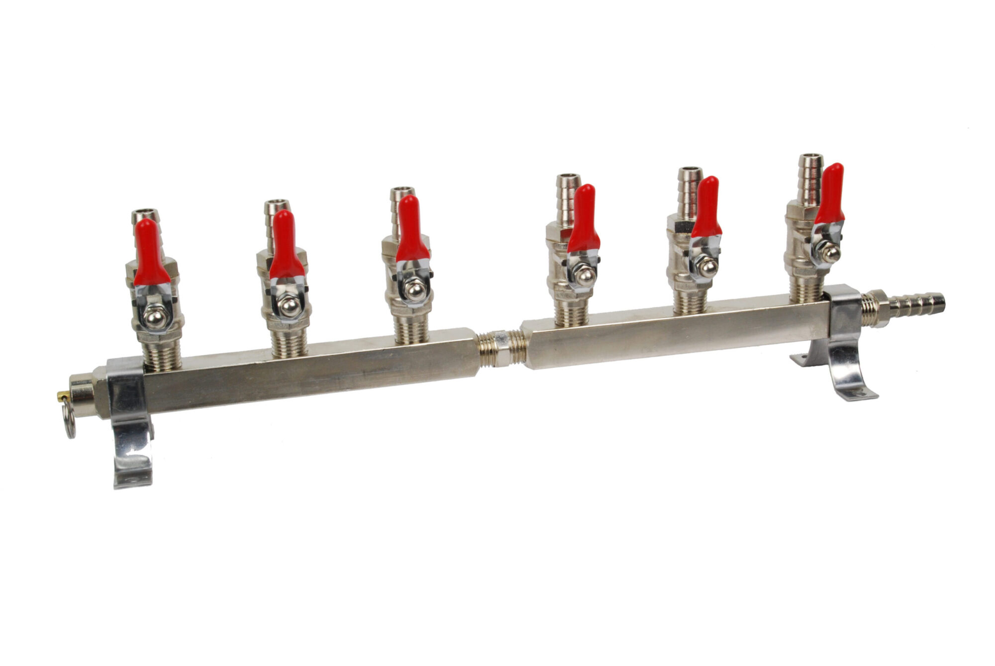 126CS Six Product Air Manifold - Barb/Safety