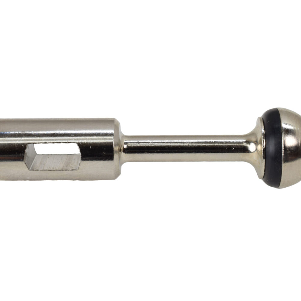 1322A Chrome Shaft - Complete with 1324 Washer and 1326 Nut