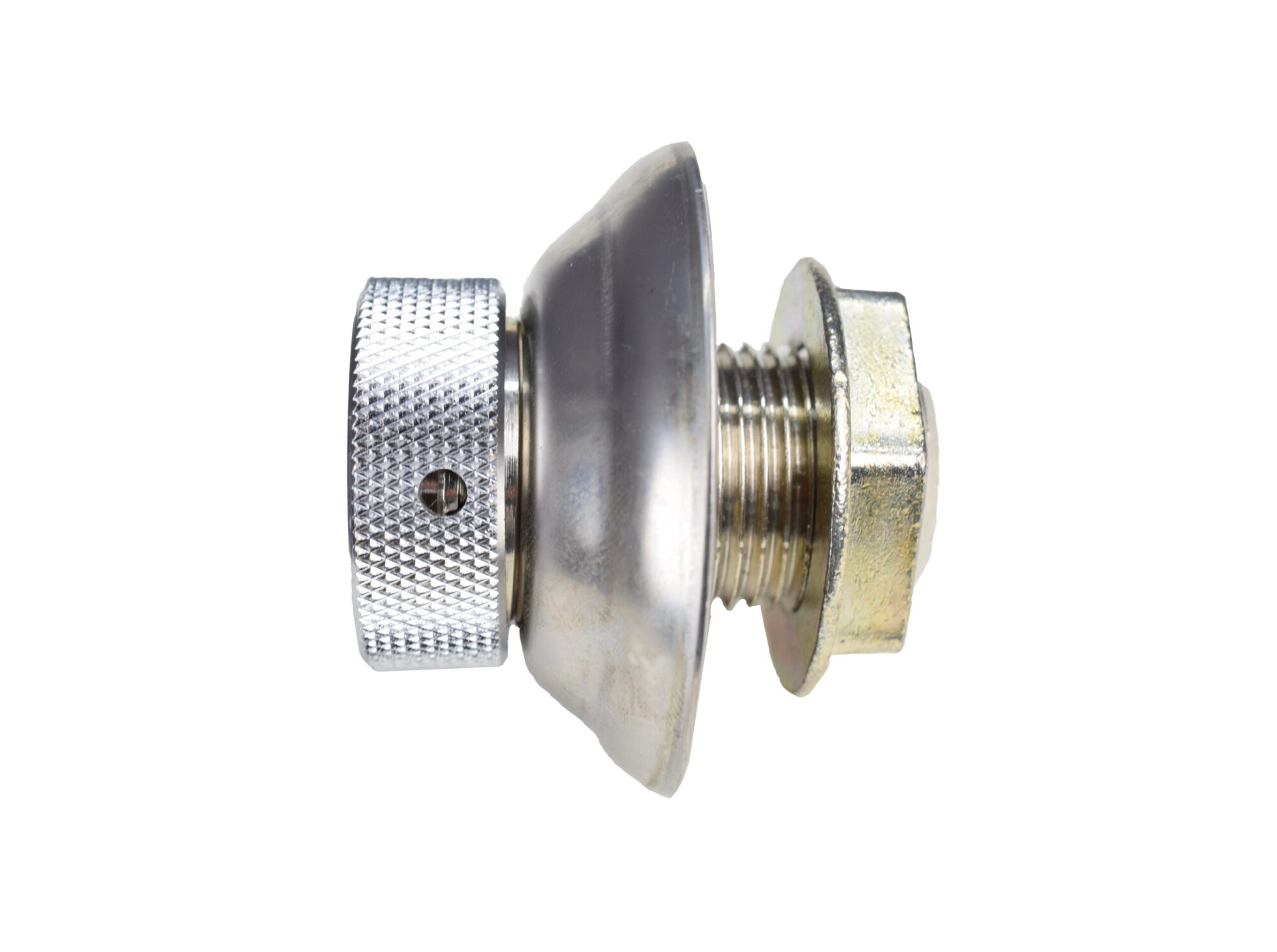 1331CF-3 Plated Shank with Stainless Steel Flange - 3/16" Bore - 1 3/4" Long