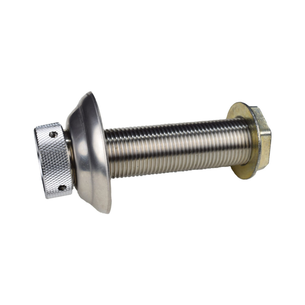 1334CFX Stainless Steel Shank with Stainless Steel Flange - 1/4" Bore - 4 1/8" Long