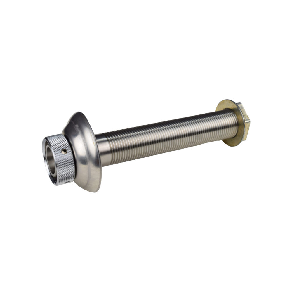 1336CFX Stainless Steel Shank with Stainless Steel Flange - 1/4" Bore - 5 1/8" Long