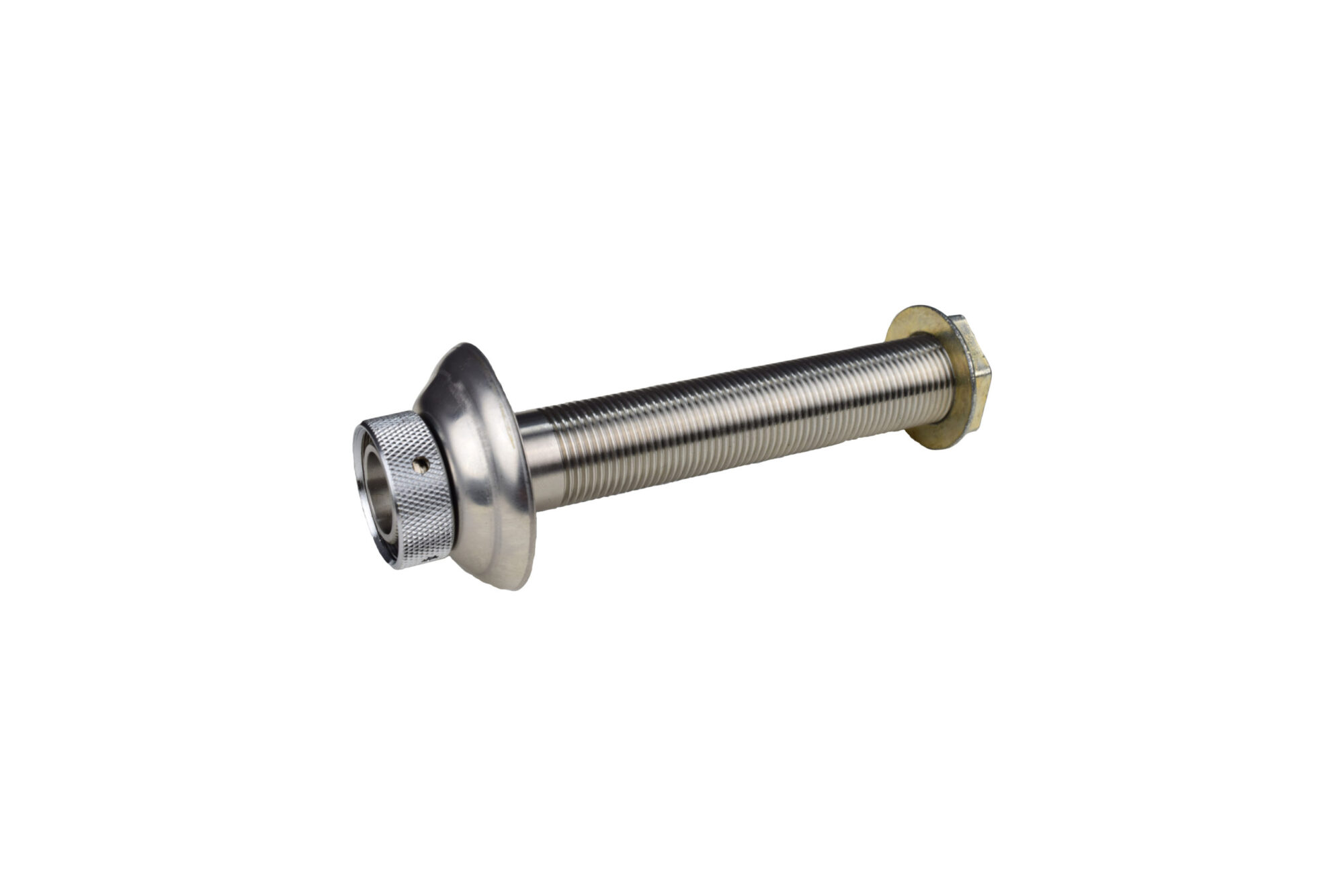 1337CFX Stainless Steel Shank with Stainless Steel Flange - 1/4" Bore - 6" Long