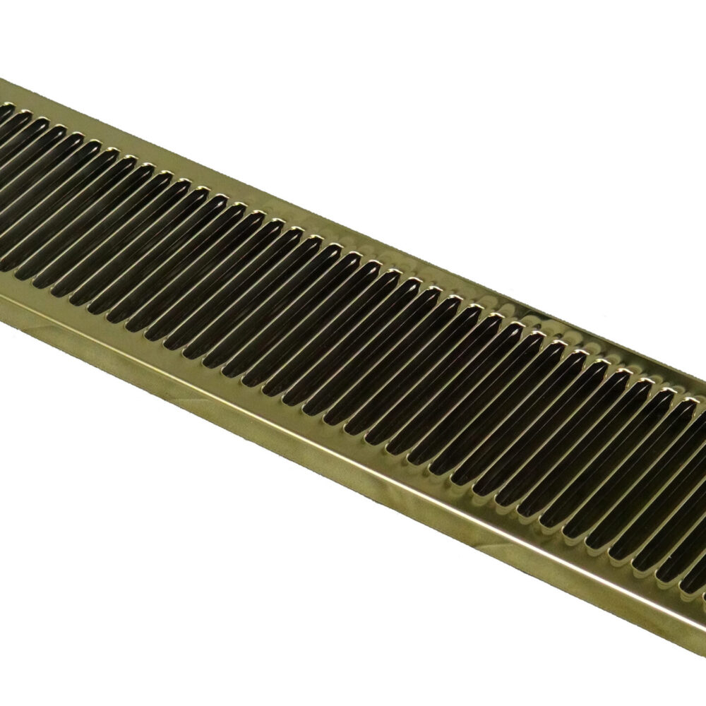 20-24B PVD Brass Louvered Replacement Grid - For 616, 616F and 616B Drip Trays