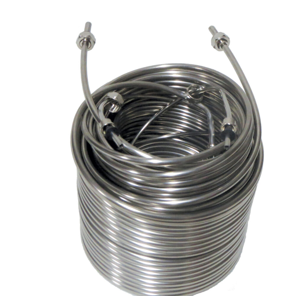62-120-2 Two 120' Stainless Steel Coils - Each Coil Contains 100' of 3/8" OD Coupled to 20' of 1/4" OD