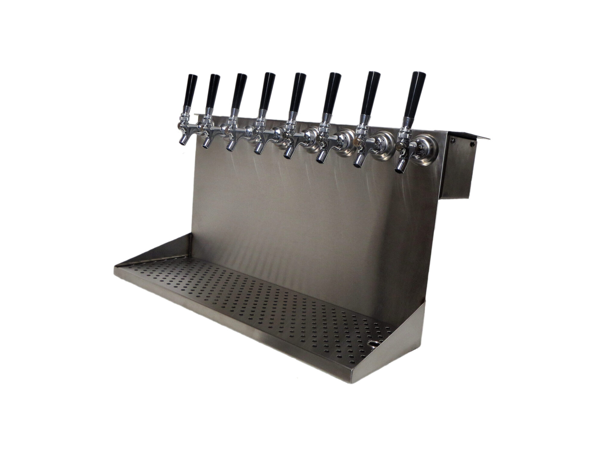 688-8G Eight Faucet Under Bar Dispensing Tower - 24" L x 14" H x 8" W Drip Tray - Access For Lines Out the Back or Bottom