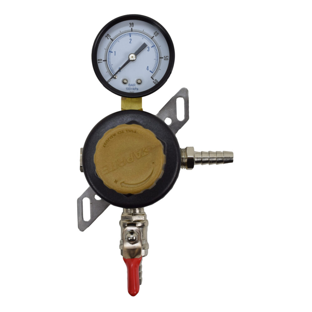 701T Tap Rite Secondary Regulator With 5/16" Barb Incoming and 5/16" Shutoff