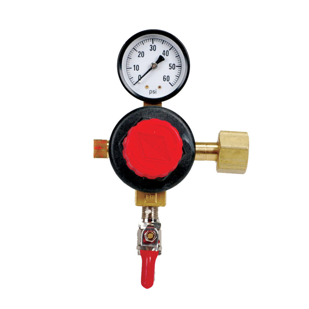 709T CO2 Regulator with Single Gauge and Check-Valve Air Cock